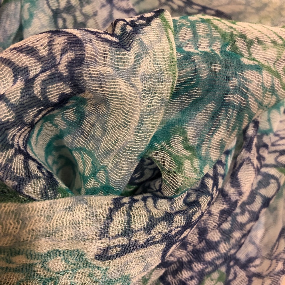 Collection XIIX Tube Style Scarf Butterfly Pattern - Picture 2 of 6